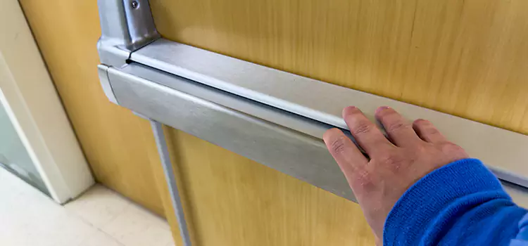 Installing a Push Bar on a Door Fargo